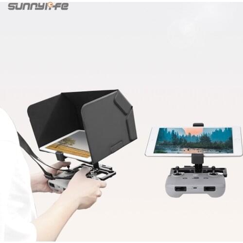 Sunnylife Remote Controller Tablet Holder with Sun Hood Neck Strap Adjustable Angle for Mavic Air 2/Mini/Pro/2/Air/Spark