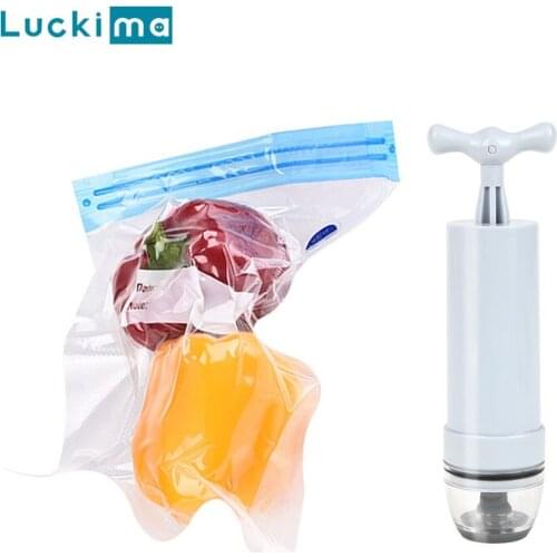 Manual Air Vacuum Pump for Home Storage Closet Organizer Seal Bag & Food Save Bags Sous Vide Packaging Bag Kitchen Tool