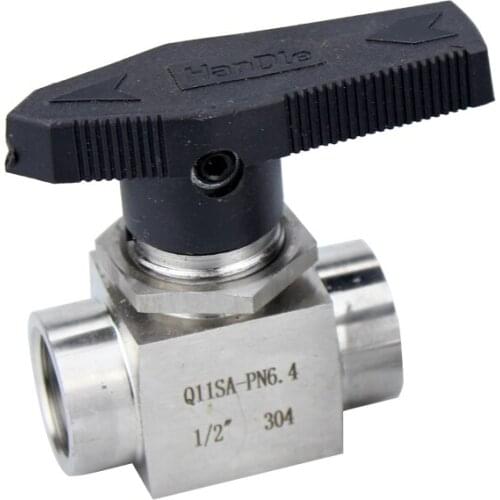 1/8" 1/4" 3/8" 1/2" 3/4" 1" BSPP NPT Female Straight 304 Stainless Steel Shut Off Ball Valve Water Gas Oil Propane Panel-Install