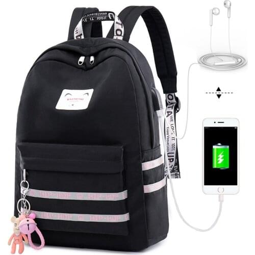 School Backpack for Male 2021 Waterproof School Bags Teenage Girl Kids Schoolbag Fashional Mochila Infantil USB