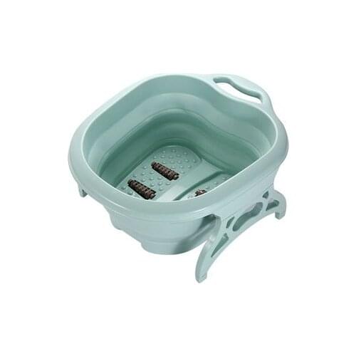Japanese - style folding foot bath foot points joint massage roller footbath barrel household plastic large foot tub