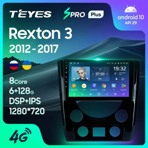 TEYES SPRO Plus For SsangYong Rexton Y290 III 3 2012 - 2017 Car Radio Multimedia Video Player Navigation GPS Android 10 No 2din 2 din dvd