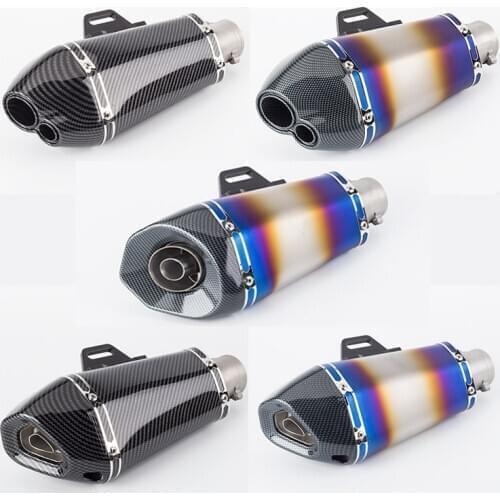 Universal 51mm motorcycle modified exhaust pipe muffler large hexagon exhaust DB KLIIER For Z250 CBR500RR Z900 ZX6R MT09 R6