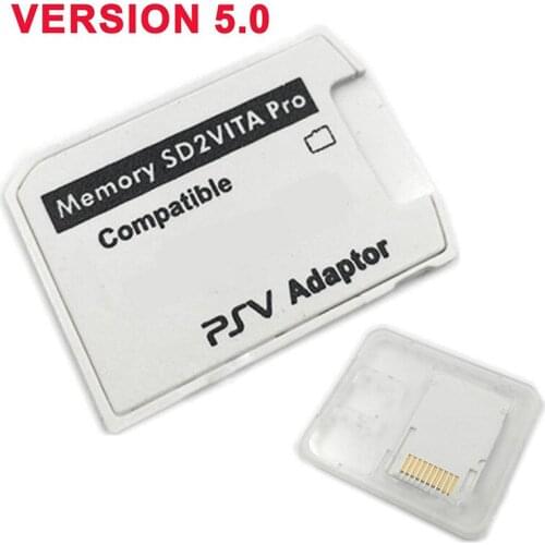 Version 5.0 SD2VITA For PS Vita Memory TF Card for PSVita Game Card PSV 1000/2000 Adapter 3.60 System SD Micro- SD Card R15