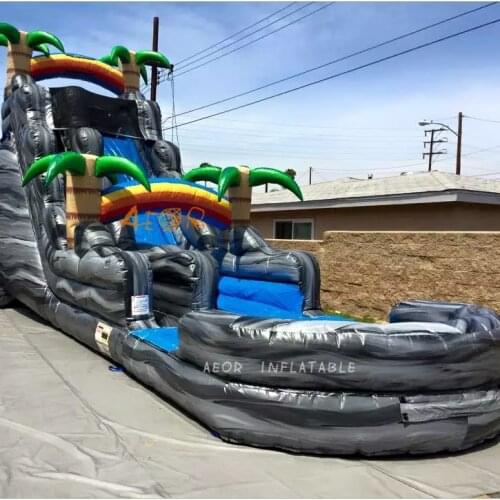 Water Slides Backyard Fun Inflatable Wet Dry Water Slide Waterslide Pool Commercial Jumpers Bouncy Castle for Party