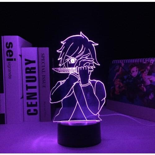 Japanese Manga Figure The Promised Neverland Emma LED Night Light for Kids Home Room Decor Nightlight Child Bedside Desk Lamp