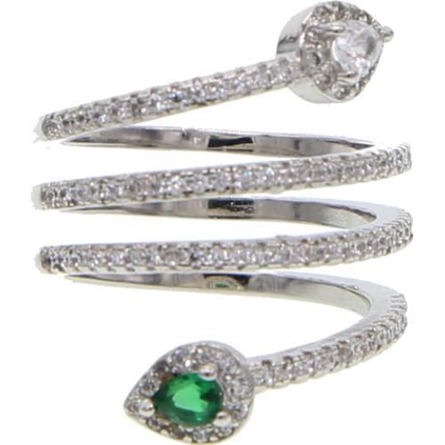 Multi layer Rose Gold tear drop cz Midi Finger Ring for Women Girl fashion gorgeous full finger Rings Accessories Jewelry