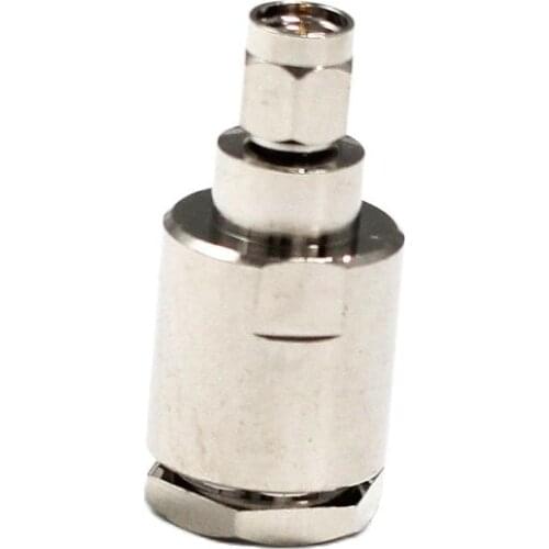 1pc New SMA Male Plug RF Connector Clamp For RG8 RG213 LMR400 cable Straight Nickelplated Wholesale