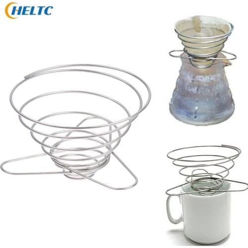 1PCS Portable Reusable Steel Coffee Dripper Coffee Paperless Maker Dripper Permanent Coffee Filter Pour Over