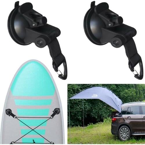 2-Pack Suction Cup Tie Downs Suction Cup Mount Car Hook Rack for smooth surface
