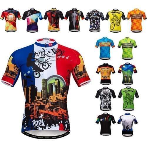 2021 weimostar Cycling Jersey Men Summer Short Sleeve France Cycling Clothing Racing MTB Bike Shirts Top Bicycle Jersey Maillot