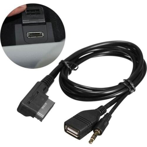 3.5mm AUX Audio Cable MDI AMI MMI Interface USB Adapter for A6L A8L Q7 A3 A4L A5