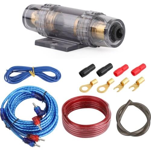 Artudatech 1200W 17ft Cable 18GA Car Amplifier Wiring Kit Audio RCA Sub FUSE Wiring Wire