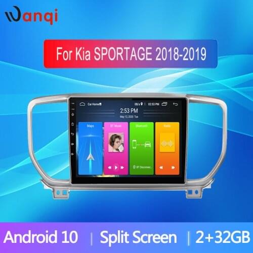 9 Inch Car Radio Multimedia Stereo video player for Kia SPORTAGE 2018-2019 GPS navigation Android 10.0 2Din support split screen