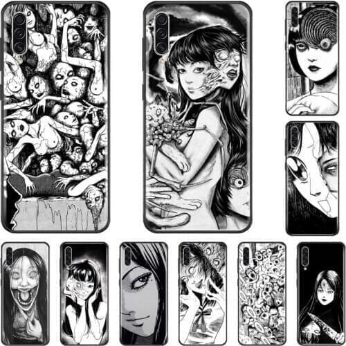 Junji Ito Tees Horror Phone Case Cover For Samsung A20 A30 30s A40 A7 2018 J2 J7 prime J4 Plus S5 Note 9 10 Plus