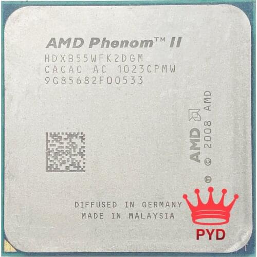 AMD Phenom II X2 B55 3.0 GHz dual-core CPU Processor HDXB55WFK2DGM Socket AM3