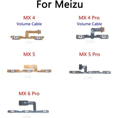 Power Button Switch Volume Button Mute On / Off Key Flex Cable For Meizu MX 4 Pro 5 6