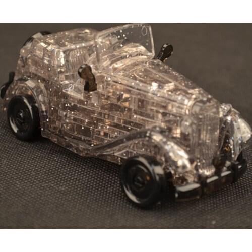Body Puzzle Crystal Building Blocks 3D Assembly Plastic Assembly Building Blocks Adult Puzzle Toys Decoration Classic Car