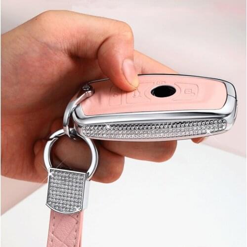 Luxury Diamond bling Aluminum Alloy car key case cover/key shell for BMW 1 2 3 4 5 6 series X3 X4 Car Smart Remote Key Cover