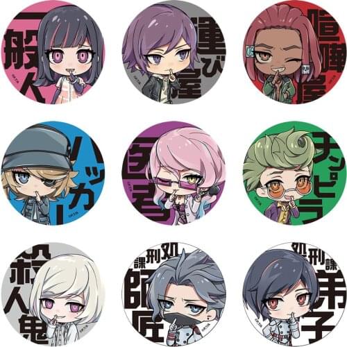 Akudama Drive Himegoto Anime Metal Badge Brooch Pins