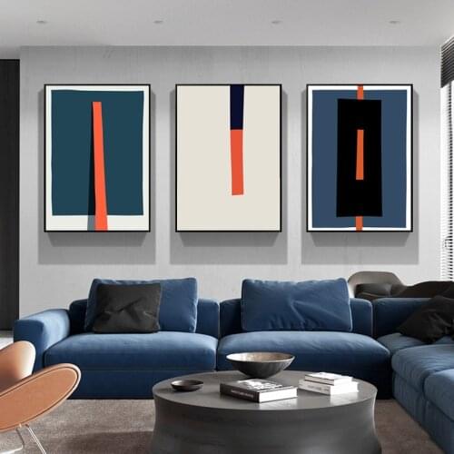 Minimalist Abstract Geometric Decorative Painting Creative Personality Bedroom Office Sofa Background Wall Painting