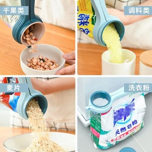 Multifunction Snack Sealing Clip Fresh Keeping Sealer Clamp Plastic Food Seal Pour Food Storage Bag Clip Kitchen Gadgets