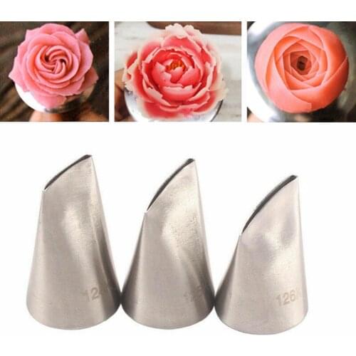 Decorating Mouth Set Rose Petals Nozzles Fondant Cake Flower Piping Pastry Bakeware Molds Cream Fondant Tools Tips Cake Ici C6U1
