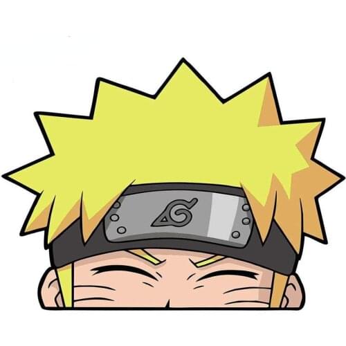 Ninja Sasuke Payne Jiraiya Anime Peeking Car Sticker Decal Decor Rear Windshield Motorcycle Off-road Laptop Trunk Accessories