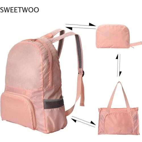 New Dual Purpose Portable and Folding Waterproof Backpacks for Outdoor Sports Multifunctional Travel Backpack Storage Bag