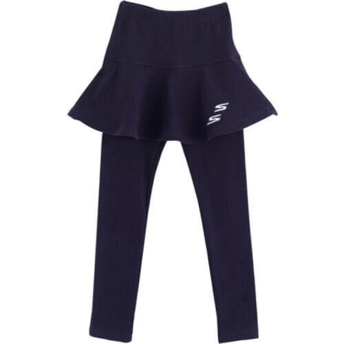 Autumn Long Bottoms Baby Kids Cotton Leggings Girl Toddler Fake Skirt Pants Skinny Long Leggings Bottoms