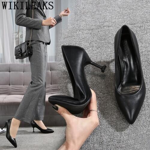 Sexy High Heels Stiletto Kitten Heels Black High Heels Pumps Women Shoes Evening Shoes Wedding Shoes Bride Sapato Salto Alto