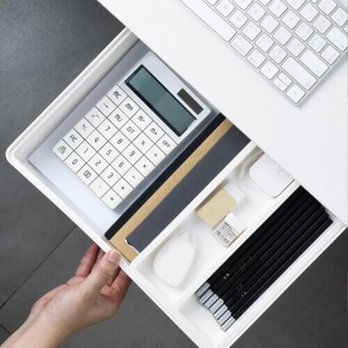 Self Stick Pencil Tray Under Desk Drawer Storage Organizer Box Office Under Desk Drawer Self-adhesive Under-drawer Storage Box