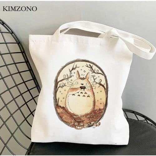 Studio Ghibli Totoro shopping bag eco shopper recycle bag handbag shopping bag ecobag foldable sacolas