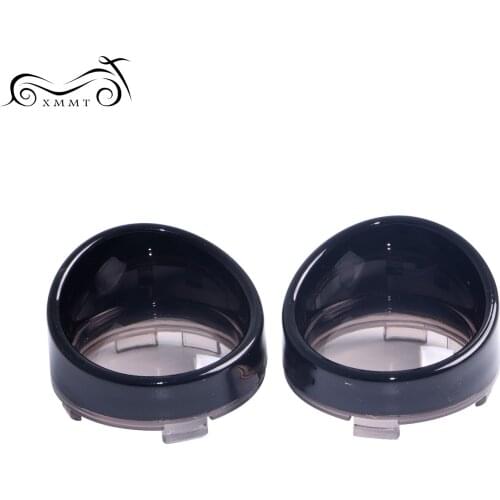 2Pcs Turn Signal Light Blinker Bezels Indicator Lens Trim Ring Visor Cover For Harley Touring Sportster Softail Dnya