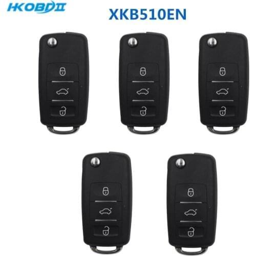 HKOBDII Xhorse VVDI Wire XK XKB510EN 3 Buttons Universal VVDI2 Car Key Remote for Xhorse VVDI Key Tool