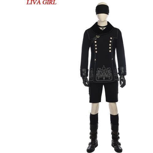 High Quality Game Cosplay NieR Automata YoRHa No.9 Type Halloween Costumes Men Cosplay Costume