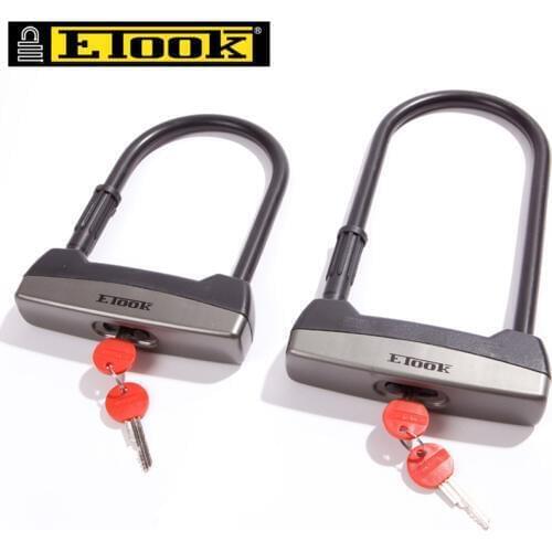 Portable Bicycle U Lock Alloy Steel MTB Road Bike Lock Anti-theft Super Strong Anti-Damage Motorcycle Lock Cycling Accessories