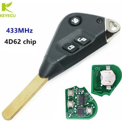 KEYECU Replacement New Remote Car Key Fob 3 Button 433MHz 4D62 for Subaru Liberty Impreza Forester Outback B13 2005-2009
