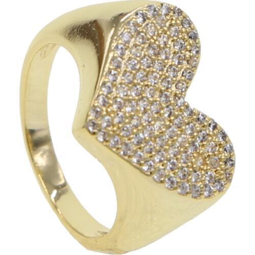 Girlfriend gift Fashion Heart Shaped Crystal Ring Wedding Ring Female Engagement Ring Charm Jewelry 2019 Ring Party Gift