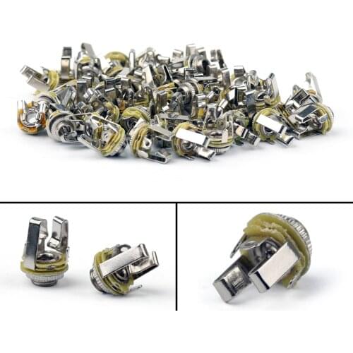 Artudatech 100 PC 3.5mm Stereo Socket Jack Female Connector Panel Mount Solder For Headphone Plug Parts