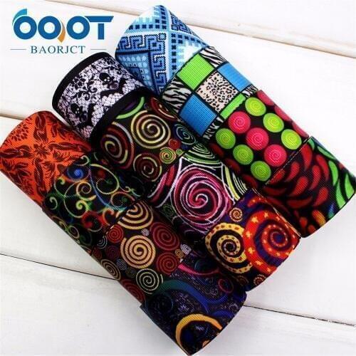 1741444,OOT BAORJCT 38mm 10yard/lot cartoon Ribbons Thermal transfer Printed grosgrain Wedding Accessories DIY handmade material