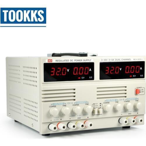 2 Channels led display 0-30V 150W Adjustable DC Power Supply Designed Voltage&Current MCH-305D-II