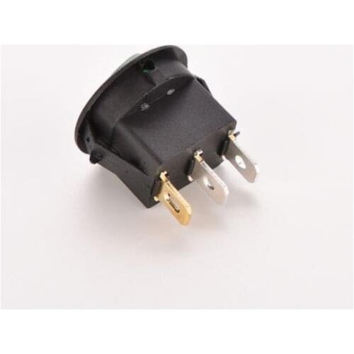 2PCS On/Off 12 VGreen LED Lighted Round Rocker Switch Car Dash Dashboard BoatTruck RV Boat