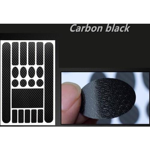 3pcs Carbon Black Bike Frame Rear Forks Protector Scratch-Resistant Stickers Mountain Bike Paster Guard Cover Bicycle Accessorie