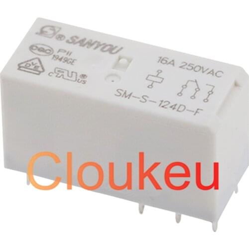 50Pcs Relay SM-S-124D-F 24V 15A 8pin HF115F