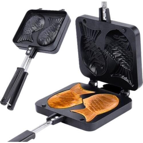 Non-stick Fish Cake Waffle Mold Maker DIY Muffins Mould Bakeware Baking Tool Bakeware Kitchen Accessories Tools
