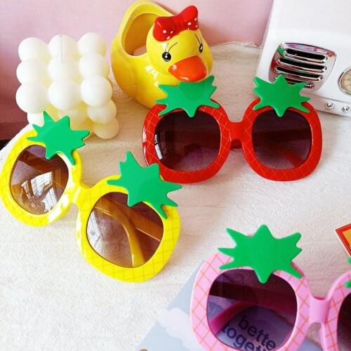 Children Cartoon Pineapple Shape Frame Sunglasses Baby Girl Boy Goggles Glasses Car Outdoor