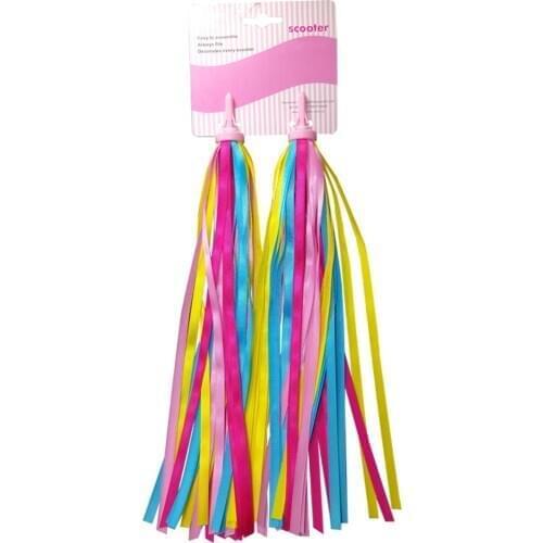 Kids Colorful Streamers Scooter Bike Handlebars Streamers Tassel Ribbons For Scooter Bike Handlebars Streamers Tassel Ribbons