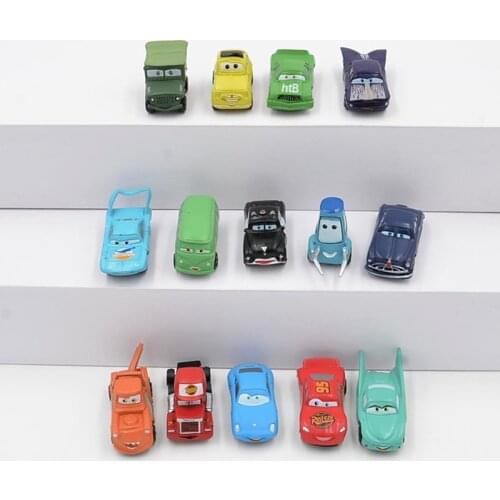 Disney Pixar Cars 14pcs/set 3-5cm Mini Lightning Mcqueen PVC Action Figures Model Dolls Classic Toys The Best Gits For Kids