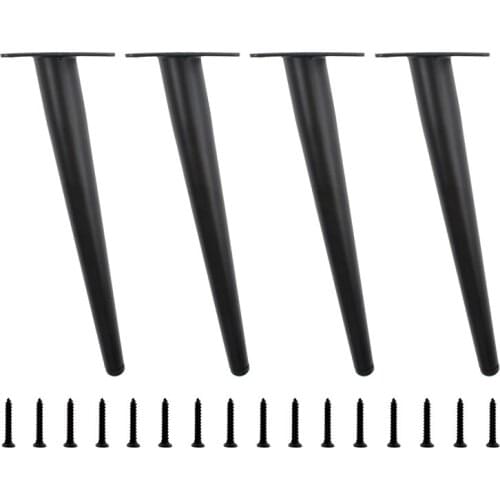 4Pack Oblique Furniture Leg, Heavy Duty Cabinet Cupboard Chair Table Feet,Perfect for Sofa,Desk,Couch,Bench,Bed Feet Replacement